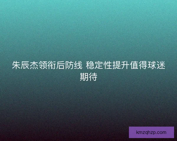 朱辰杰领衔后防线 稳定性提升值得球迷期待